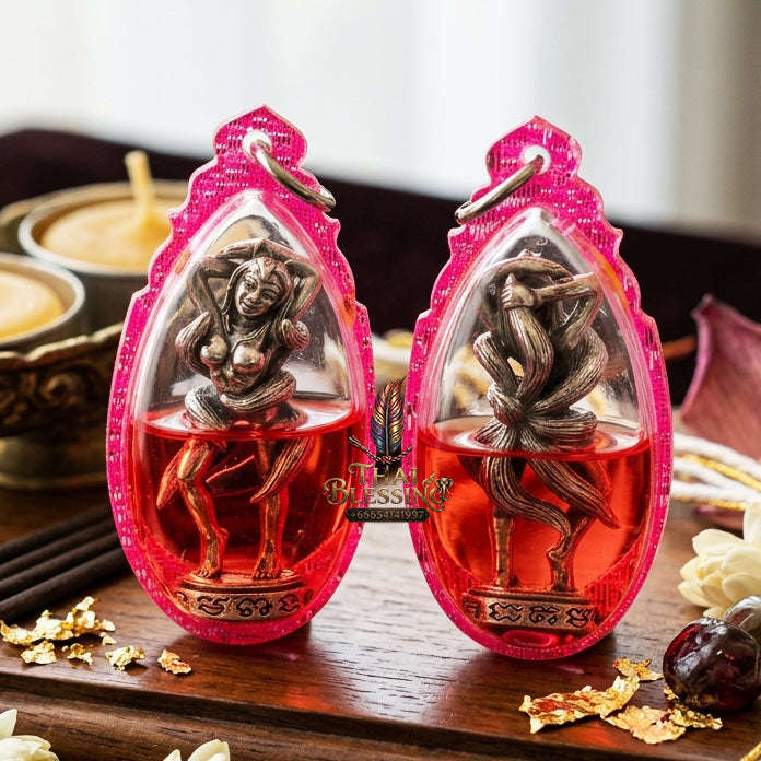 ✨ [The Sovereign of Infinite Allure & Magnetic Influence: The 2026 "Legacy-Elite" Edition] Sacred "Nang Phaya Jing Jok Kao Hang (The 9-Tailed Empress of Celestial Seduction)" – Special "White-Gold Alloy & Thep Ranjuan (Divine Enchantment) Oil"
