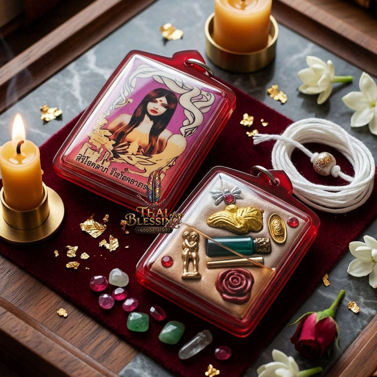 ✨ [The Sovereign of Infinite Allure & Magnetic Seduction: The 2026 "Master-Class" Edition] Sacred "Locket Nang Jing-Jok (The Nine-Tailed Fox Enchantress)" – Special "Charm-Frequency & Magnetic Aura" Thai Blessing Co By RURUECHA