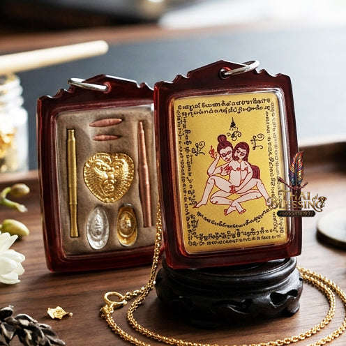 ✨ [The Sovereign of Infinite Allure: Master-Edition Locket] Sacred "Phaya The Krua" (The Lord of Universal Enticement) – Special "Gold-Field" Master-Teacher Edition (Female-to-Female Attraction) Thai Blessing Co By RURUECHA