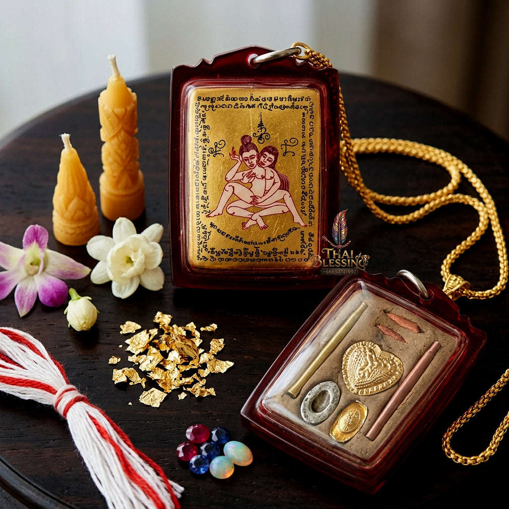 ✨ [The Sovereign of Infinite Allure: Master-Edition Locket] Sacred "Phaya The Krua" (The Lord of Universal Enticement) – Special "Gold-Field" Master-Teacher Edition (Female-to-Female Attraction) Thai Blessing Co By RURUECHA