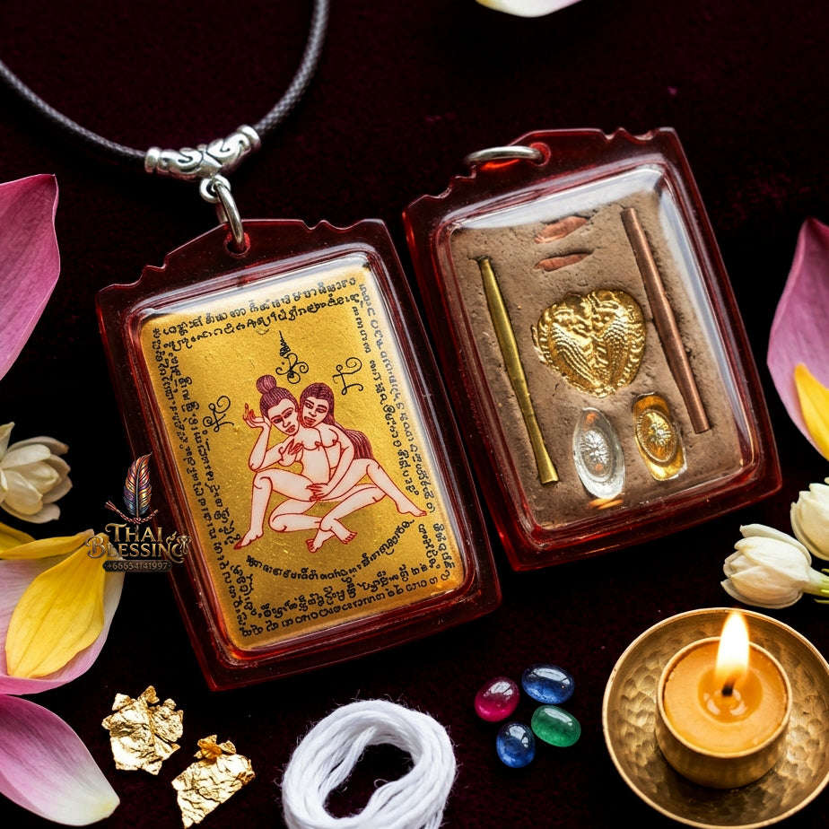 ✨ [The Sovereign of Infinite Allure: Master-Edition Locket] Sacred "Phaya The Krua" (The Lord of Universal Enticement) – Special "Gold-Field" Master-Teacher Edition (Female-to-Female Attraction) Thai Blessing Co By RURUECHA