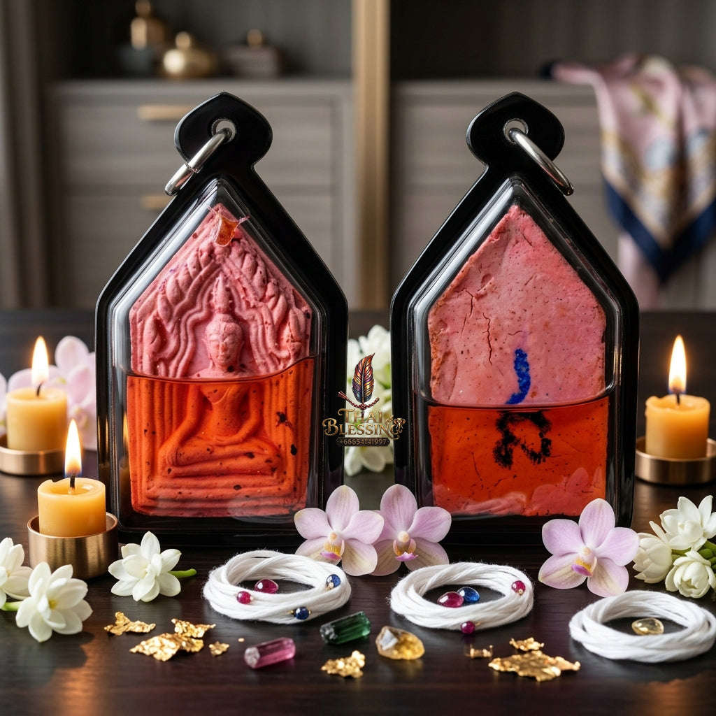 ✨ [The Sovereign of Infinite Allure: The 2016 Master-Edition] Sacred "Khun Paen Phaya The Krua" (The Master of Collective Desire) – Special "Phaya The Krua Powder" Matrix – Encased in "Roi Choo" (Hundred Lovers) Attraction Oil Thai Blessing Co