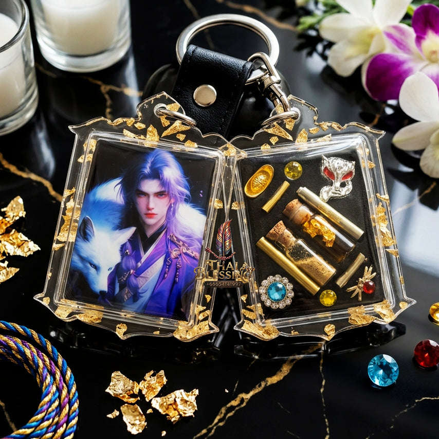 ✨ [The Sovereign of Infinite Allure: The 2025 "Jumbo" Master-Edition] Sacred "Male Fox Deity Locket" (The Nine-Tailed Fox King of Wealth & Dominance) – Special Jumbo Format – Master-Blessed by Kruba Baeng, Wat Ban Tanot (2025/2568) Thai