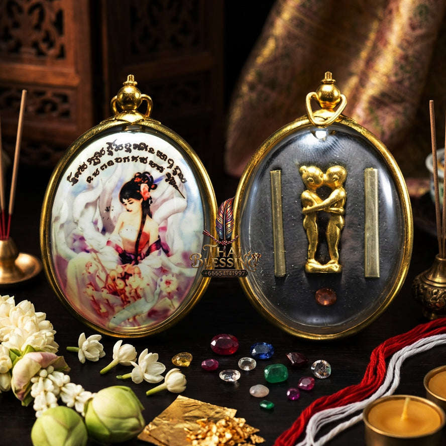 ✨ [The Sovereign of Infinite Allure & The Arch-Enchanter's Frequency: The 2026 "Grand-Master" Sovereign Edition] Sacred "Locket Nang Jing Jok (The Sovereign Fox-Spirit of Unrivaled Magnetism)" – Special "Mystic-Aura & Attraction" Thai Blessing