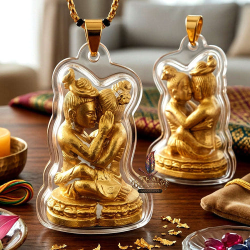 ✨ [The Sovereign of Infinite Attachment & Primal Passion] Sacred "Inn Khu Phukphan Kasan Sawat" (The Couple of Binding Desire) – Master-Edition: Bronze Alloy & Sacred Powder Blend – Ban Khum Thewa (2021) Thai Blessing Co By RURUECHA