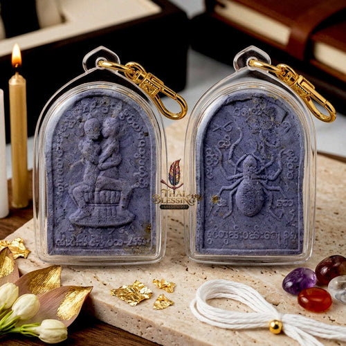 ✨ [The Sovereign of Infinite Attachment: The 2011 Master-Archive Edition] Sacred "Inn Khu Rak Luem Ngai" (The Couple of Eternal Oblivion) – Specialized Relic for Same-Sex Masculine Magnetism Thai Blessing Co By RURUECHA