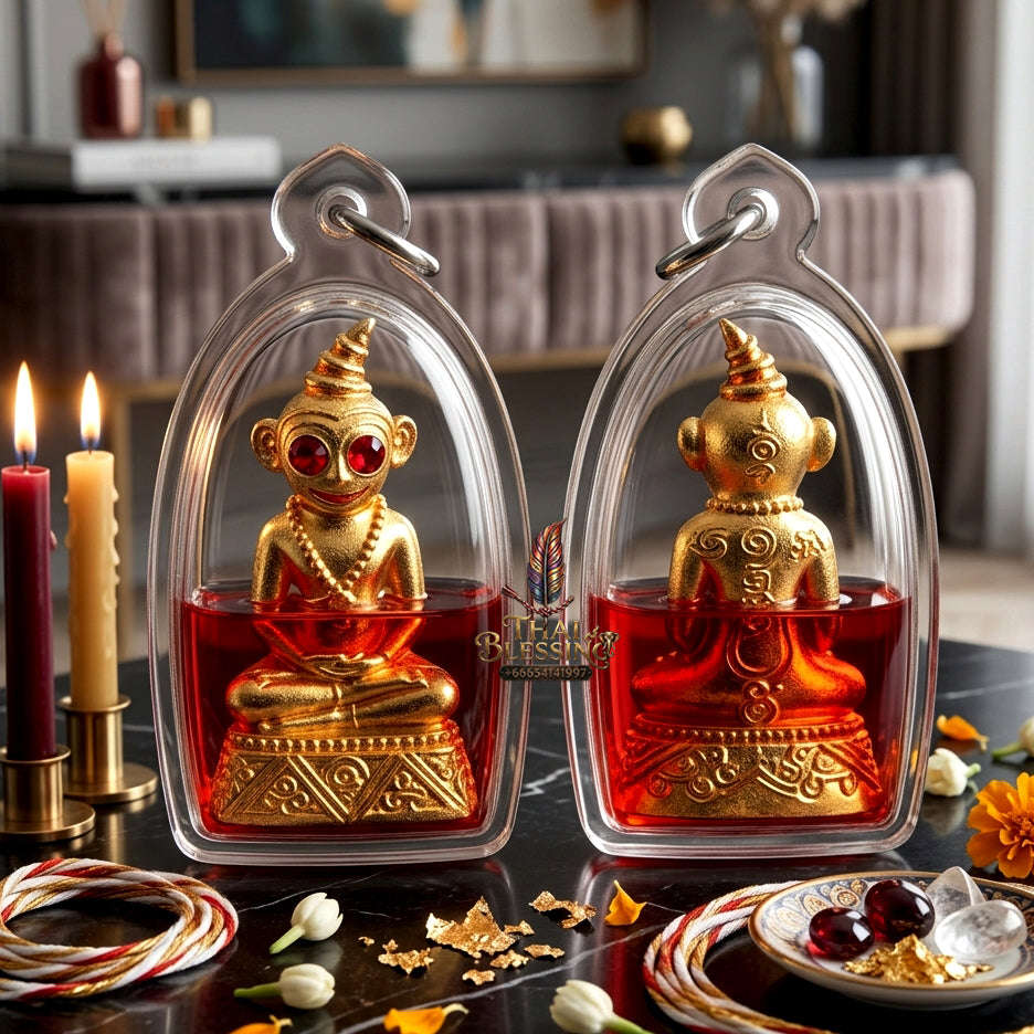 ✨ [The Sovereign of Infinite Attraction & Command: The 2022 "Master-Occult" Edition] Sacred "Phaya Ngang Jao Sanaeh Phitsawat" (The Sovereign of Passionate Desire) – Special "Brass-Matrix & Red-Moon-Herb (Sanaeh Jan Daeng) Oil" Thai Blessing Co