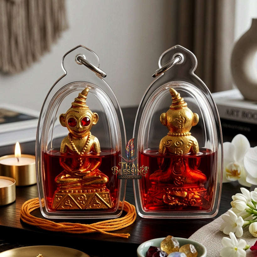 ✨ [The Sovereign of Infinite Attraction & Command: The 2022 "Master-Occult" Edition] Sacred "Phaya Ngang Jao Sanaeh Phitsawat" (The Sovereign of Passionate Desire) – Special "Brass-Matrix & Red-Moon-Herb (Sanaeh Jan Daeng) Oil" Thai Blessing Co