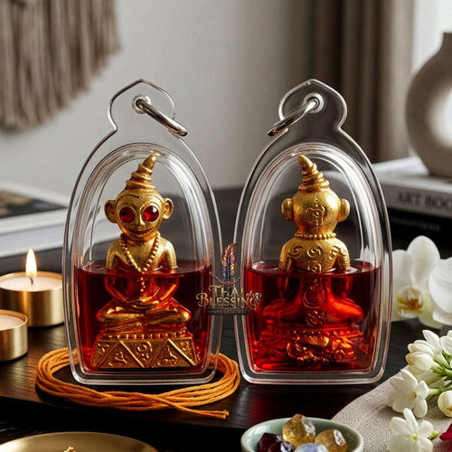 ✨ [The Sovereign of Infinite Attraction & Command: The 2022 "Master-Occult" Edition] Sacred "Phaya Ngang Jao Sanaeh Phitsawat" (The Sovereign of Passionate Desire) – Special "Brass-Matrix & Red-Moon-Herb (Sanaeh Jan Daeng) Oil" Thai Blessing Co