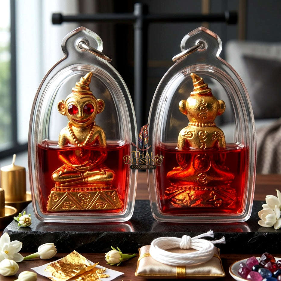✨ [The Sovereign of Infinite Attraction & Command: The 2022 "Master-Occult" Edition] Sacred "Phaya Ngang Jao Sanaeh Phitsawat" (The Sovereign of Passionate Desire) – Special "Brass-Matrix & Red-Moon-Herb (Sanaeh Jan Daeng) Oil" Thai Blessing Co
