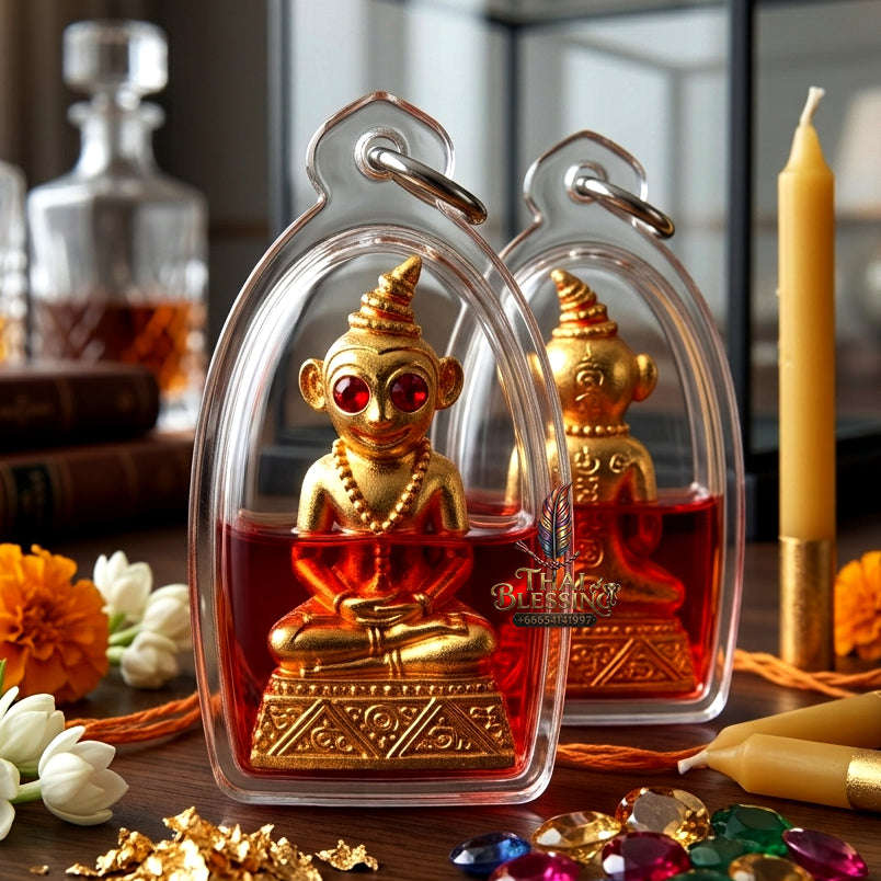 ✨ [The Sovereign of Infinite Attraction & Command: The 2022 "Master-Occult" Edition] Sacred "Phaya Ngang Jao Sanaeh Phitsawat" (The Sovereign of Passionate Desire) – Special "Brass-Matrix & Red-Moon-Herb (Sanaeh Jan Daeng) Oil" Thai Blessing Co