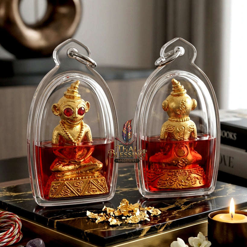 ✨ [The Sovereign of Infinite Attraction & Command: The 2022 "Master-Occult" Edition] Sacred "Phaya Ngang Jao Sanaeh Phitsawat" (The Sovereign of Passionate Desire) – Special "Brass-Matrix & Red-Moon-Herb (Sanaeh Jan Daeng) Oil" Thai Blessing Co