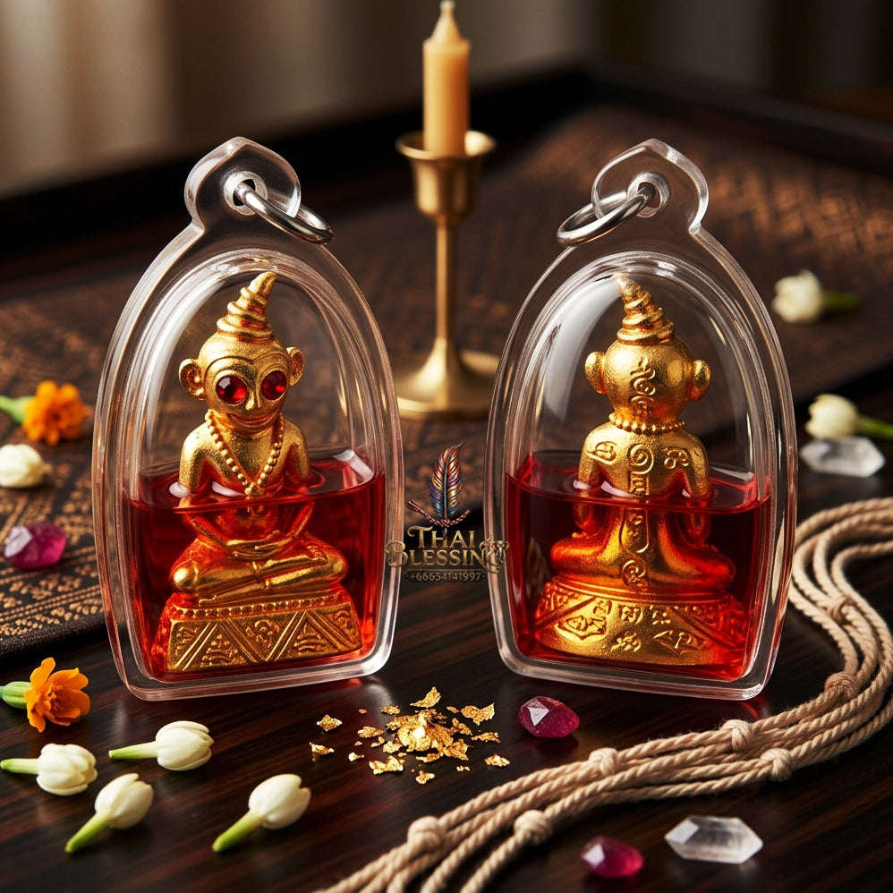 ✨ [The Sovereign of Infinite Attraction & Command: The 2022 "Master-Occult" Edition] Sacred "Phaya Ngang Jao Sanaeh Phitsawat" (The Sovereign of Passionate Desire) – Special "Brass-Matrix & Red-Moon-Herb (Sanaeh Jan Daeng) Oil" Thai Blessing Co