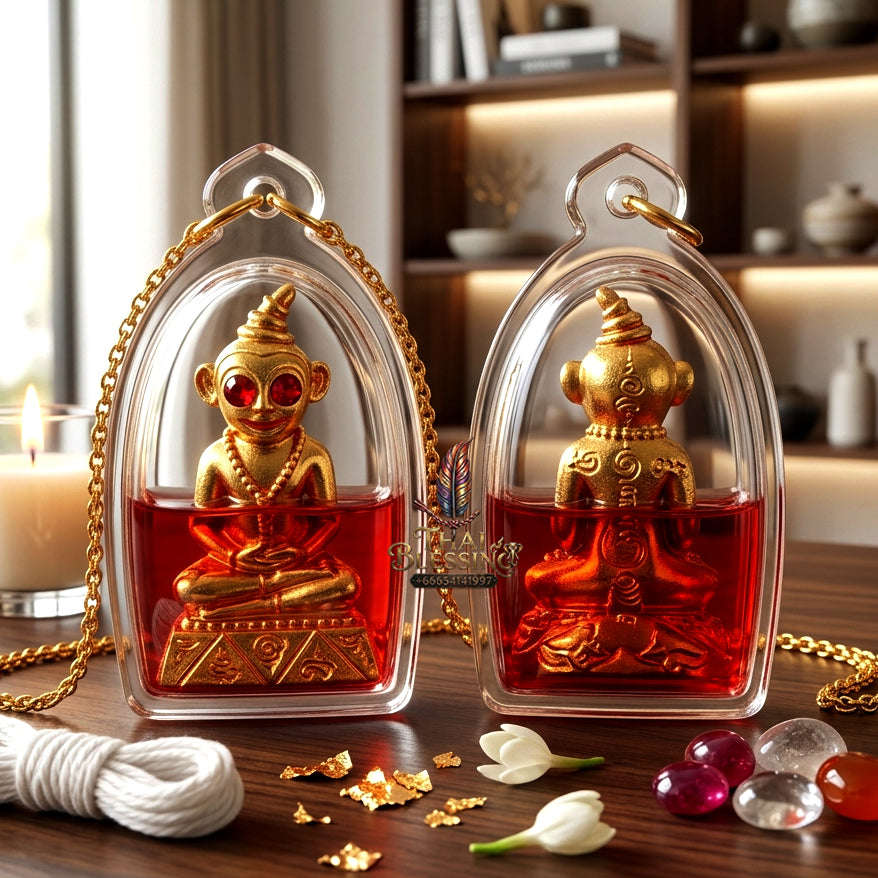 ✨ [The Sovereign of Infinite Attraction & Command: The 2022 "Master-Occult" Edition] Sacred "Phaya Ngang Jao Sanaeh Phitsawat" (The Sovereign of Passionate Desire) – Special "Brass-Matrix & Red-Moon-Herb (Sanaeh Jan Daeng) Oil" Thai Blessing Co