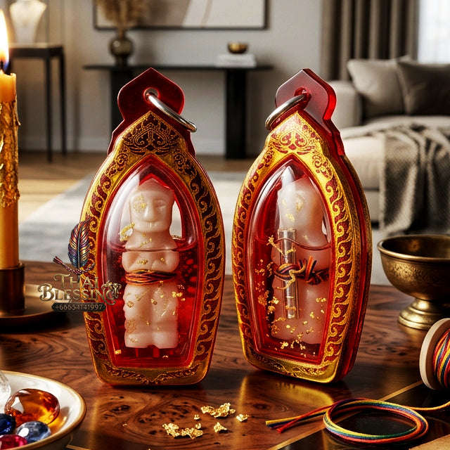 ✨ [The Sovereign of Infinite Attraction & Command: The 2025 "Sacred Bone" Master-Edition] Sacred "Kuman Thong (Bone of the Lightning-Struck)" – Special "Ritual Oil & Bone-Matrix" Immersion – Consecrated by Khru Ba Waeo, Wat Tha O (2025/2568)