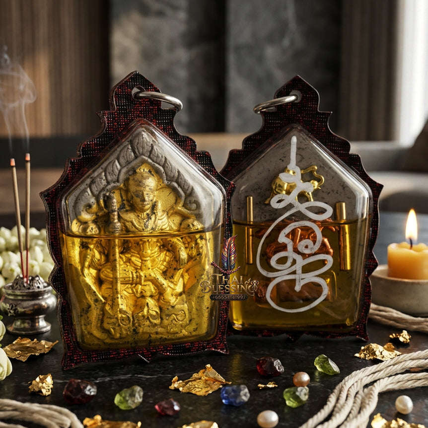✨ [The Sovereign of Infinite Attraction & Command: The 2026 "Grand-Master" Edition] Sacred "Khun Phaen Ton Rak Saen Sane (The Sovereign Lover of 100,000 Charms)" – Special "Phrai Kuman Powder & NMP Charm Oil" Thai Blessing Co By RURUECHA