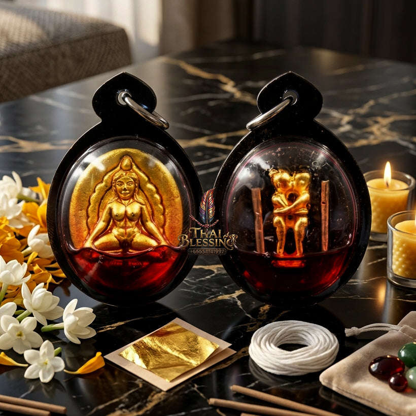 ✨ [The Sovereign of Infinite Attraction & Primordial Power The 2024 Master-Edition] Sacred Mae Per Maha Sanaeh (The Divine Mother of Absolute Attraction) – Special Sacred-Herb Powder & Wan Kai Dang (Red Chicken Herb) Thai Blessing Co By RURUECHA
