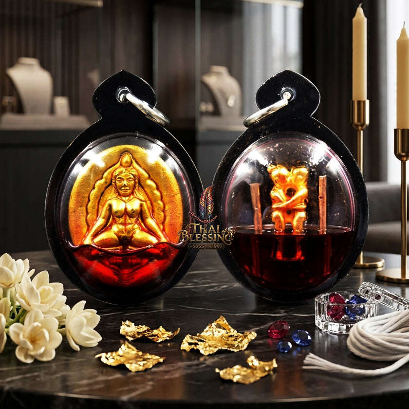 ✨ [The Sovereign of Infinite Attraction & Primordial Power The 2024 Master-Edition] Sacred Mae Per Maha Sanaeh (The Divine Mother of Absolute Attraction) – Special Sacred-Herb Powder & Wan Kai Dang (Red Chicken Herb) Thai Blessing Co By RURUECHA