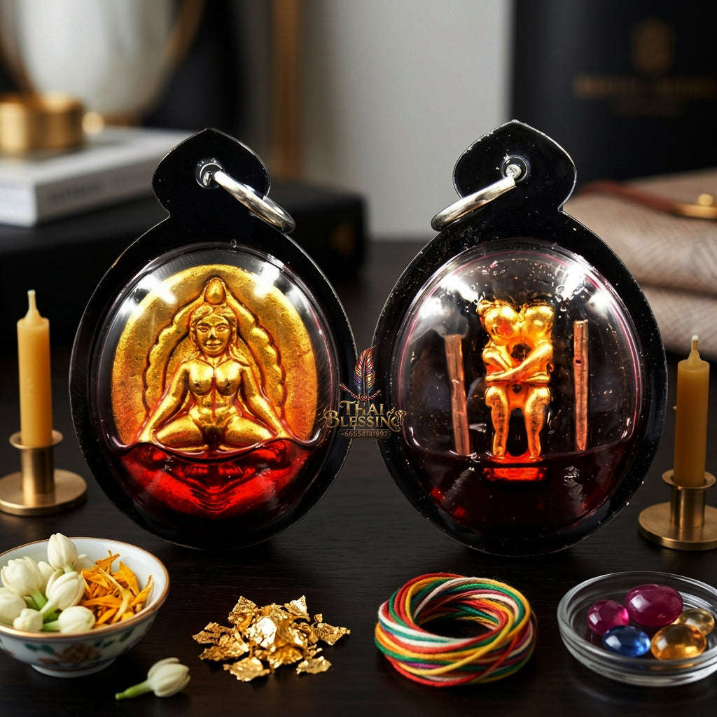 ✨ [The Sovereign of Infinite Attraction & Primordial Power The 2024 Master-Edition] Sacred Mae Per Maha Sanaeh (The Divine Mother of Absolute Attraction) – Special Sacred-Herb Powder & Wan Kai Dang (Red Chicken Herb) Thai Blessing Co By RURUECHA