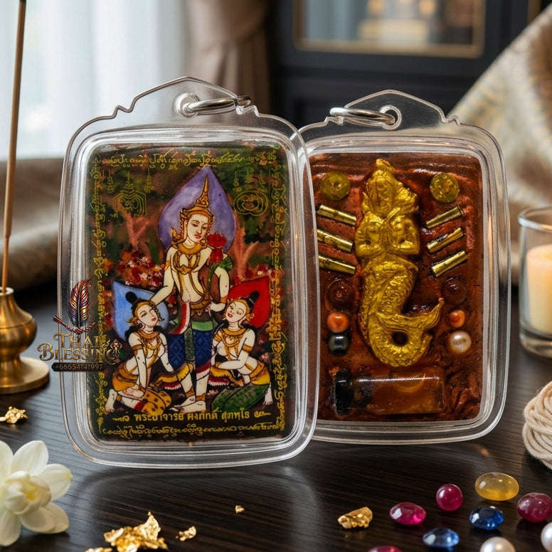 ✨ [The Sovereign of Infinite Attraction & Professional Mastery: The 2026 "Grand-Master" Edition] Sacred "Locket Phet Phaya Thon (The Sovereign of Celestial Charm)" – Special "Aura-Amplification" Thai Blessing Co By RURUECHA