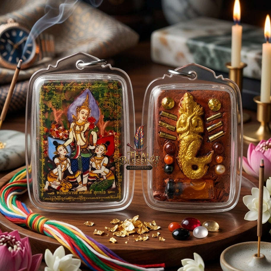 ✨ [The Sovereign of Infinite Attraction & Professional Mastery: The 2026 "Grand-Master" Edition] Sacred "Locket Phet Phaya Thon (The Sovereign of Celestial Charm)" – Special "Aura-Amplification" Thai Blessing Co By RURUECHA