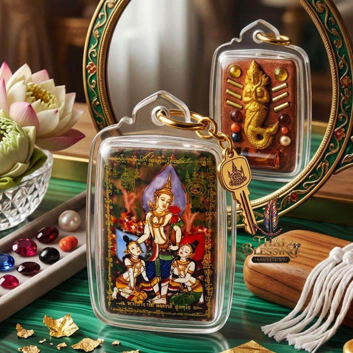 ✨ [The Sovereign of Infinite Attraction & Professional Mastery: The 2026 "Grand-Master" Edition] Sacred "Locket Phet Phaya Thon (The Sovereign of Celestial Charm)" – Special "Aura-Amplification" Thai Blessing Co By RURUECHA