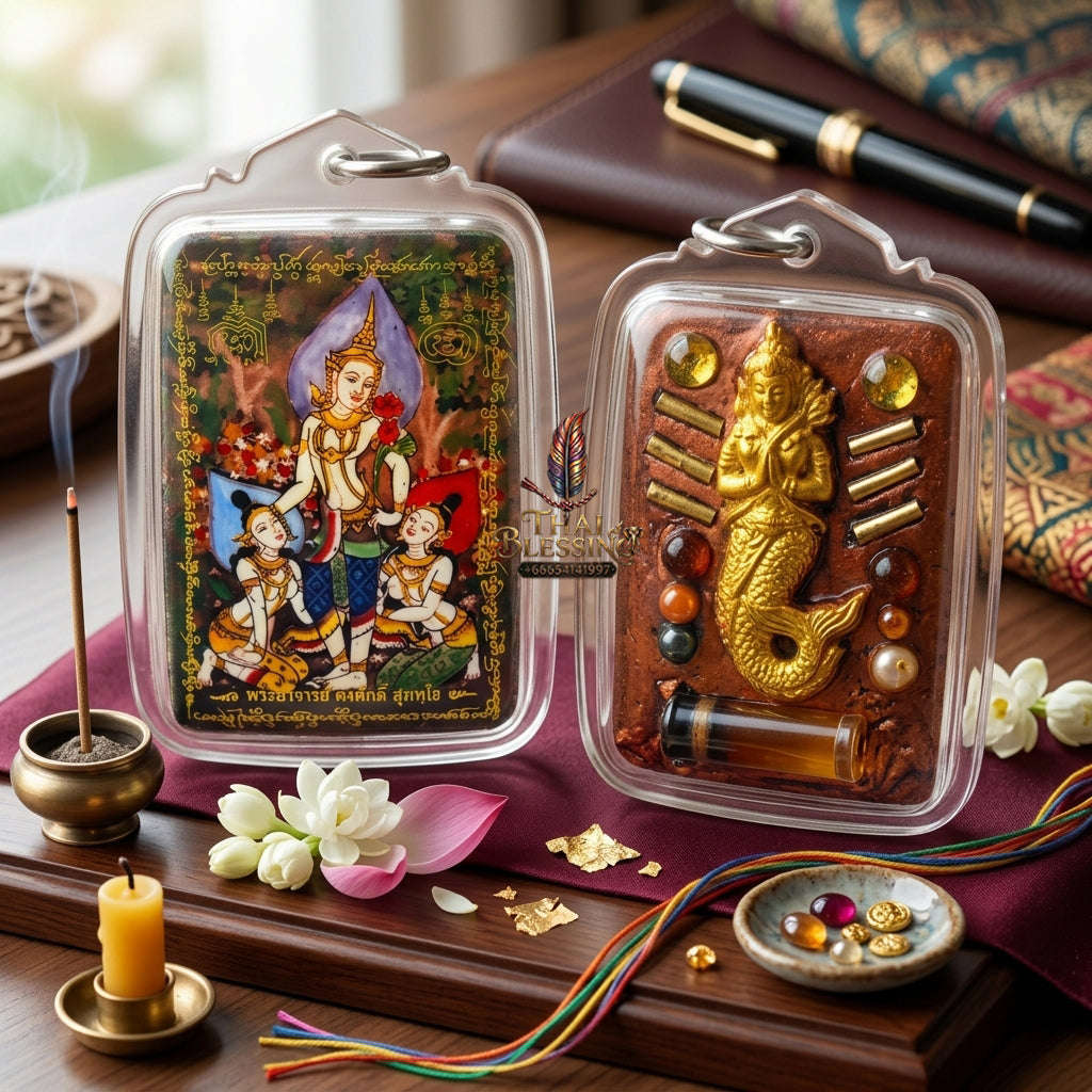✨ [The Sovereign of Infinite Attraction & Professional Mastery: The 2026 "Grand-Master" Edition] Sacred "Locket Phet Phaya Thon (The Sovereign of Celestial Charm)" – Special "Aura-Amplification" Thai Blessing Co By RURUECHA