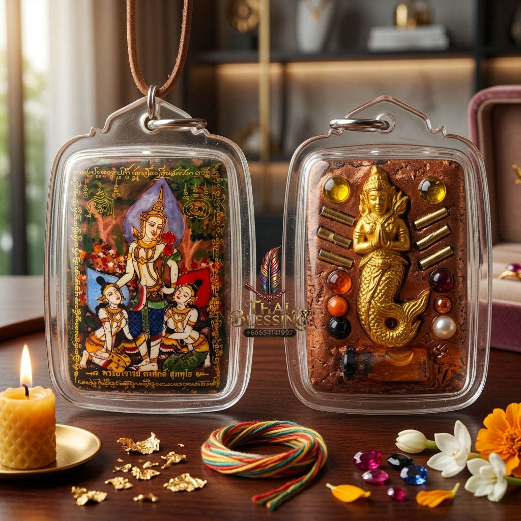 ✨ [The Sovereign of Infinite Attraction & Professional Mastery: The 2026 "Grand-Master" Edition] Sacred "Locket Phet Phaya Thon (The Sovereign of Celestial Charm)" – Special "Aura-Amplification" Thai Blessing Co By RURUECHA