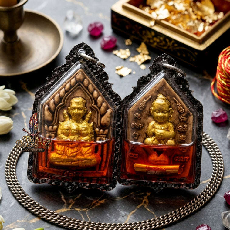 ✨ [The Sovereign of Infinite Attraction: The 2018 "Legendary Allure" Master-Edition] Sacred "Phra Khun Paen Nang Lom" (The Lord of Enchantment & The Circle of Desire) – Special "108-Herb Powder & Wan Kai Dang Thai Blessing Co By RURUECHA
