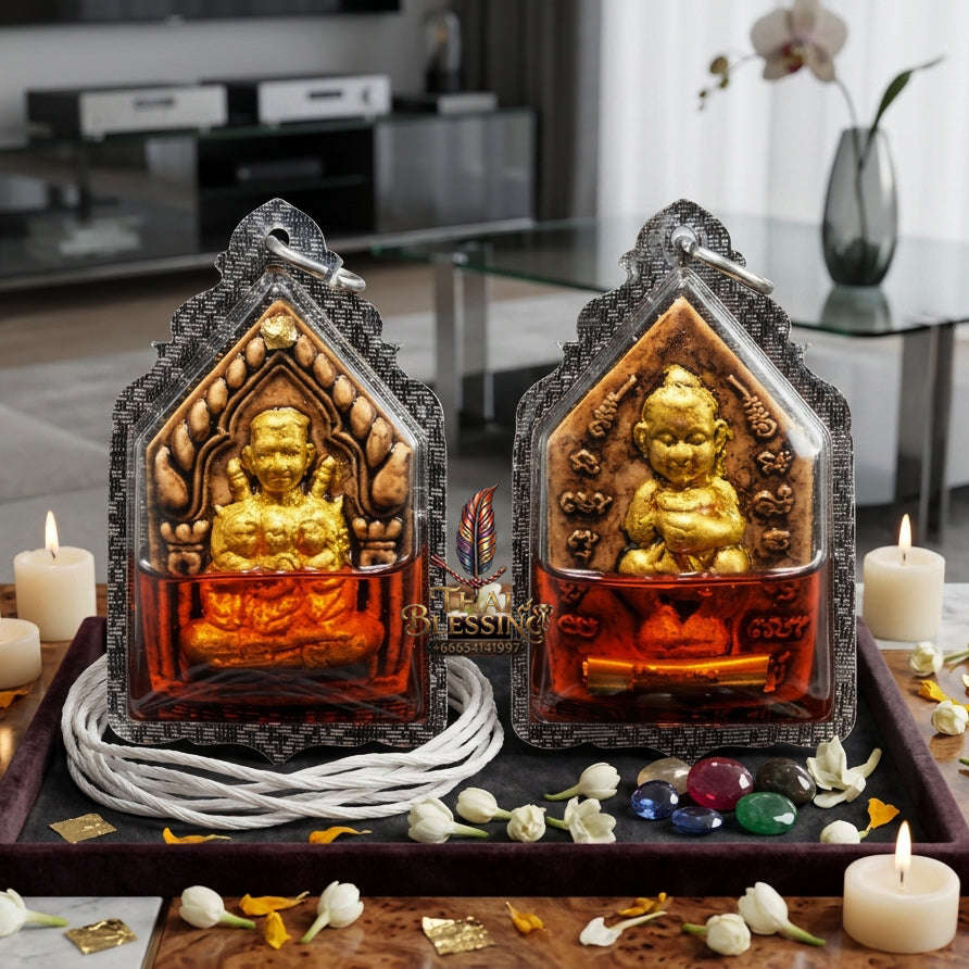 ✨ [The Sovereign of Infinite Attraction: The 2018 "Legendary Allure" Master-Edition] Sacred "Phra Khun Paen Nang Lom" (The Lord of Enchantment & The Circle of Desire) – Special "108-Herb Powder & Wan Kai Dang Thai Blessing Co By RURUECHA