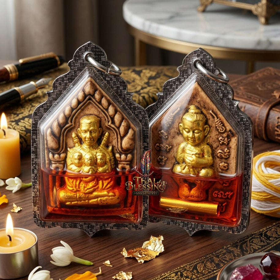 ✨ [The Sovereign of Infinite Attraction: The 2018 "Legendary Allure" Master-Edition] Sacred "Phra Khun Paen Nang Lom" (The Lord of Enchantment & The Circle of Desire) – Special "108-Herb Powder & Wan Kai Dang Thai Blessing Co By RURUECHA