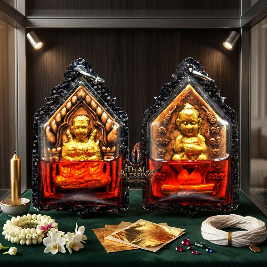 ✨ [The Sovereign of Infinite Attraction: The 2018 "Legendary Allure" Master-Edition] Sacred "Phra Khun Paen Nang Lom" (The Lord of Enchantment & The Circle of Desire) – Special "108-Herb Powder & Wan Kai Dang Thai Blessing Co By RURUECHA