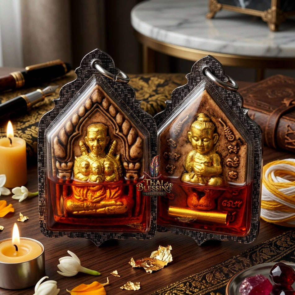 ✨ [The Sovereign of Infinite Attraction: The 2018 "Legendary Allure" Master-Edition] Sacred "Phra Khun Paen Nang Lom" (The Lord of Enchantment & The Circle of Desire) – Special "108-Herb Powder & Wan Kai Dang Thai Blessing Co By RURUECHA