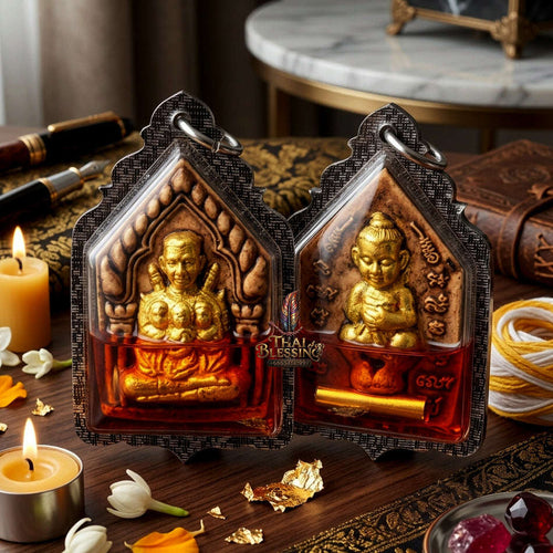 ✨ [The Sovereign of Infinite Attraction: The 2018 "Legendary Allure" Master-Edition] Sacred "Phra Khun Paen Nang Lom" (The Lord of Enchantment & The Circle of Desire) – Special "108-Herb Powder & Wan Kai Dang Thai Blessing Co By RURUECHA