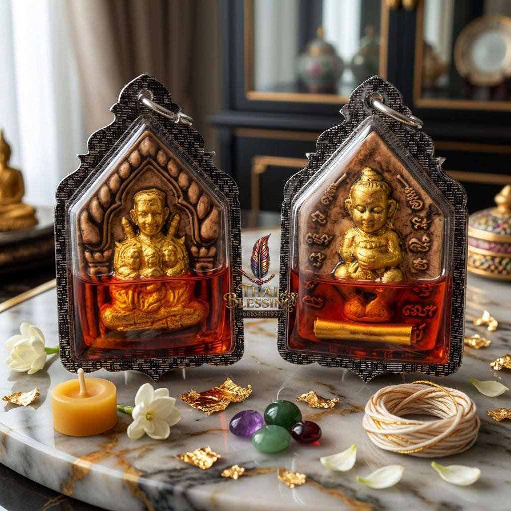✨ [The Sovereign of Infinite Attraction: The 2018 "Legendary Allure" Master-Edition] Sacred "Phra Khun Paen Nang Lom" (The Lord of Enchantment & The Circle of Desire) – Special "108-Herb Powder & Wan Kai Dang Thai Blessing Co By RURUECHA