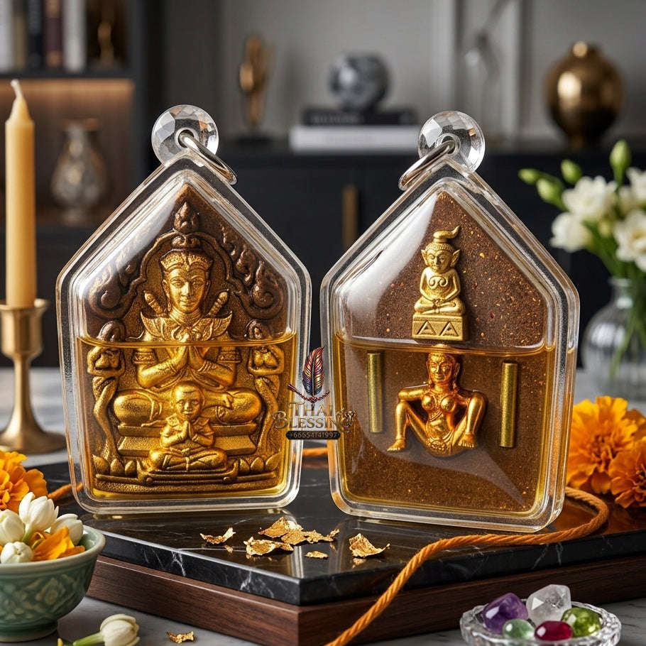 ✨ [The Sovereign of Infinite Attraction: The 2024 "Master-Edition" of the Triple-Auspicious Rites] Sacred "Khun Paen Sanaeh Ngoh Phrai" (The Lord of Enchantment & Spirit-Magnetic) – Special "Gold-Leafed Sacred Herb & Ossuary-Oil" Thai Blessing