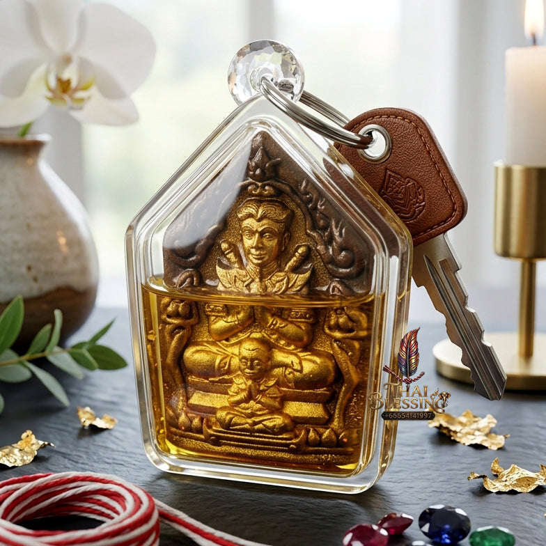✨ [The Sovereign of Infinite Attraction: The 2024 "Master-Edition" of the Triple-Auspicious Rites] Sacred "Khun Paen Sanaeh Ngoh Phrai" (The Lord of Enchantment & Spirit-Magnetic) – Special "Gold-Leafed Sacred Herb & Ossuary-Oil" Thai Blessing