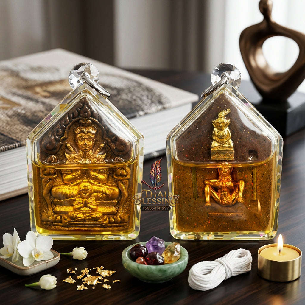 ✨ [The Sovereign of Infinite Attraction: The 2024 "Master-Edition" of the Triple-Auspicious Rites] Sacred "Khun Paen Sanaeh Ngoh Phrai" (The Lord of Enchantment & Spirit-Magnetic) – Special "Gold-Leafed Sacred Herb & Ossuary-Oil" Thai Blessing