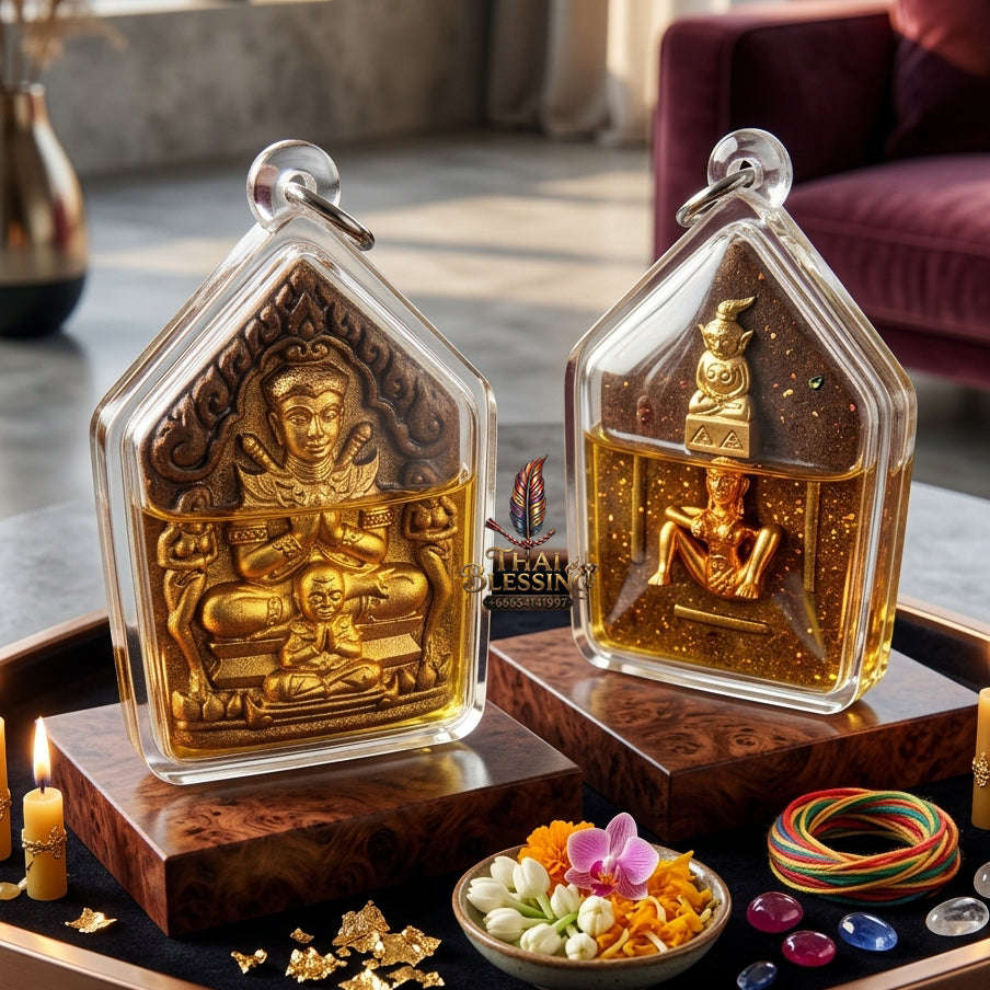 ✨ [The Sovereign of Infinite Attraction: The 2024 "Master-Edition" of the Triple-Auspicious Rites] Sacred "Khun Paen Sanaeh Ngoh Phrai" (The Lord of Enchantment & Spirit-Magnetic) – Special "Gold-Leafed Sacred Herb & Ossuary-Oil" Thai Blessing
