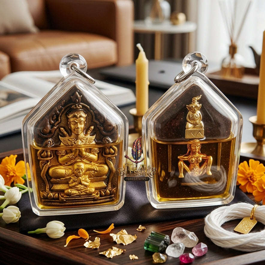 ✨ [The Sovereign of Infinite Attraction: The 2024 "Master-Edition" of the Triple-Auspicious Rites] Sacred "Khun Paen Sanaeh Ngoh Phrai" (The Lord of Enchantment & Spirit-Magnetic) – Special "Gold-Leafed Sacred Herb & Ossuary-Oil" Thai Blessing
