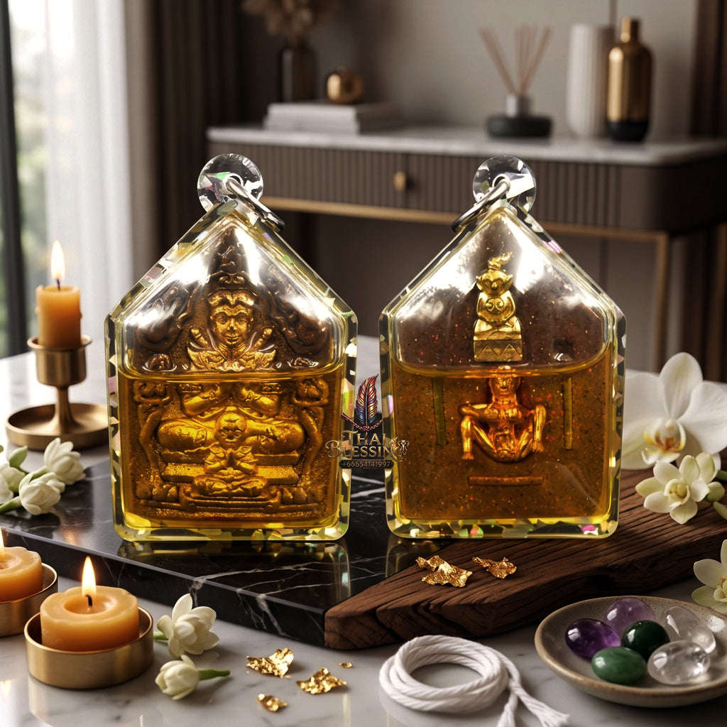 ✨ [The Sovereign of Infinite Attraction: The 2024 "Master-Edition" of the Triple-Auspicious Rites] Sacred "Khun Paen Sanaeh Ngoh Phrai" (The Lord of Enchantment & Spirit-Magnetic) – Special "Gold-Leafed Sacred Herb & Ossuary-Oil" Thai Blessing