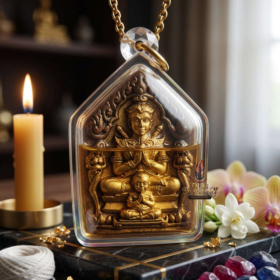 ✨ [The Sovereign of Infinite Attraction: The 2024 "Master-Edition" of the Triple-Auspicious Rites] Sacred "Khun Paen Sanaeh Ngoh Phrai" (The Lord of Enchantment & Spirit-Magnetic) – Special "Gold-Leafed Sacred Herb & Ossuary-Oil" Thai Blessing