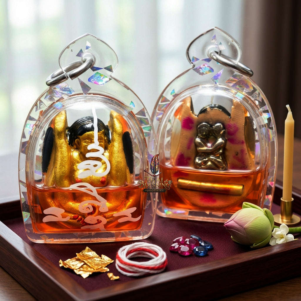 ✨ [The Sovereign of Infinite Attraction: The 2026 Master-Edition] Sacred "Mae Per - Maha Saneh" (The Ancestress of Divine Allure) – Special "Occult Herb Powder" Matrix – Encased in "Nang Plee" (The Ancestral Muse) Attraction Oil Thai Blessing