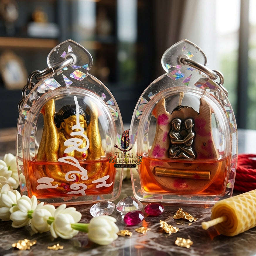 ✨ [The Sovereign of Infinite Attraction: The 2026 Master-Edition] Sacred "Mae Per - Maha Saneh" (The Ancestress of Divine Allure) – Special "Occult Herb Powder" Matrix – Encased in "Nang Plee" (The Ancestral Muse) Attraction Oil Thai Blessing
