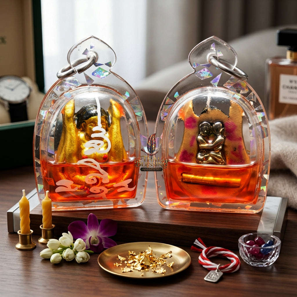 ✨ [The Sovereign of Infinite Attraction: The 2026 Master-Edition] Sacred "Mae Per - Maha Saneh" (The Ancestress of Divine Allure) – Special "Occult Herb Powder" Matrix – Encased in "Nang Plee" (The Ancestral Muse) Attraction Oil Thai Blessing