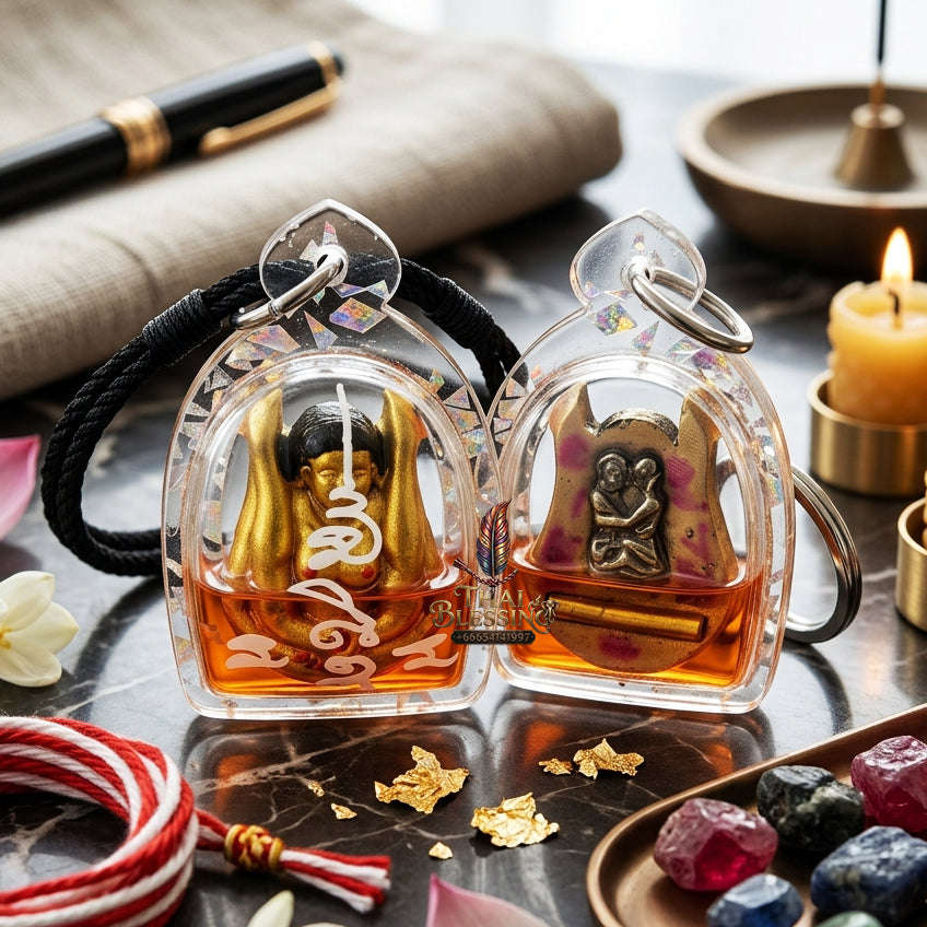 ✨ [The Sovereign of Infinite Attraction: The 2026 Master-Edition] Sacred "Mae Per - Maha Saneh" (The Ancestress of Divine Allure) – Special "Occult Herb Powder" Matrix – Encased in "Nang Plee" (The Ancestral Muse) Attraction Oil Thai Blessing
