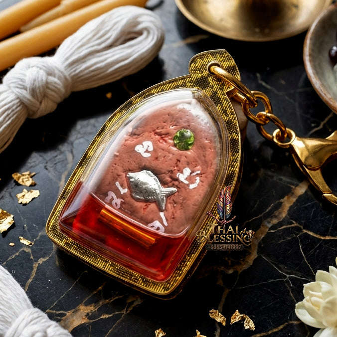 ✨ [The Sovereign of Infinite Attraction: The Master-Edition] Sacred "Nang Kwak – Elephant Bone Carving" (The Great Invoker of Prosperity) – Infused with "Kai Daeng" (Red Jungle Fowl) Attraction Oil & Embedded with "Twin Prosperity Talismans"