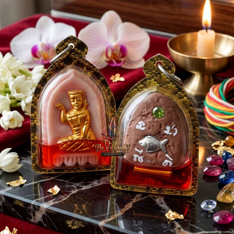 ✨ [The Sovereign of Infinite Attraction: The Master-Edition] Sacred "Nang Kwak – Elephant Bone Carving" (The Great Invoker of Prosperity) – Infused with "Kai Daeng" (Red Jungle Fowl) Attraction Oil & Embedded with "Twin Prosperity Talismans"