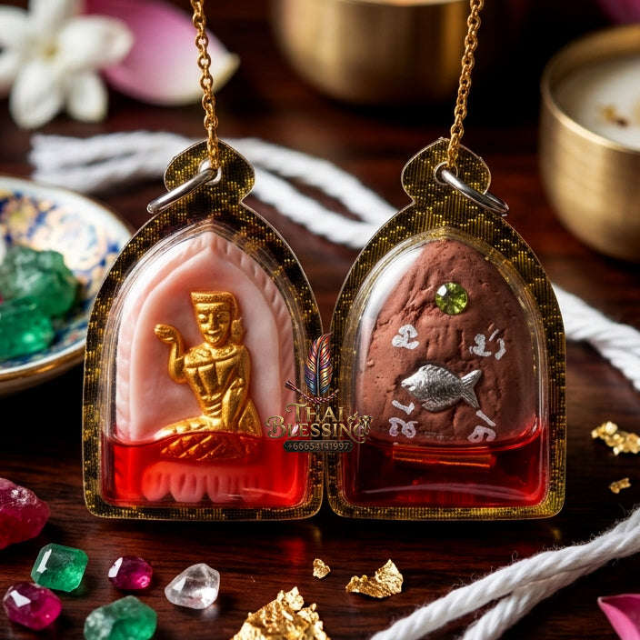 ✨ [The Sovereign of Infinite Attraction: The Master-Edition] Sacred "Nang Kwak – Elephant Bone Carving" (The Great Invoker of Prosperity) – Infused with "Kai Daeng" (Red Jungle Fowl) Attraction Oil & Embedded with "Twin Prosperity Talismans"