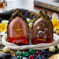 ✨ [The Sovereign of Infinite Attraction: The Master-Edition] Sacred "Nang Kwak – Elephant Bone Carving" (The Great Invoker of Prosperity) – Infused with "Kai Daeng" (Red Jungle Fowl) Attraction Oil & Embedded with "Twin Prosperity Talismans"